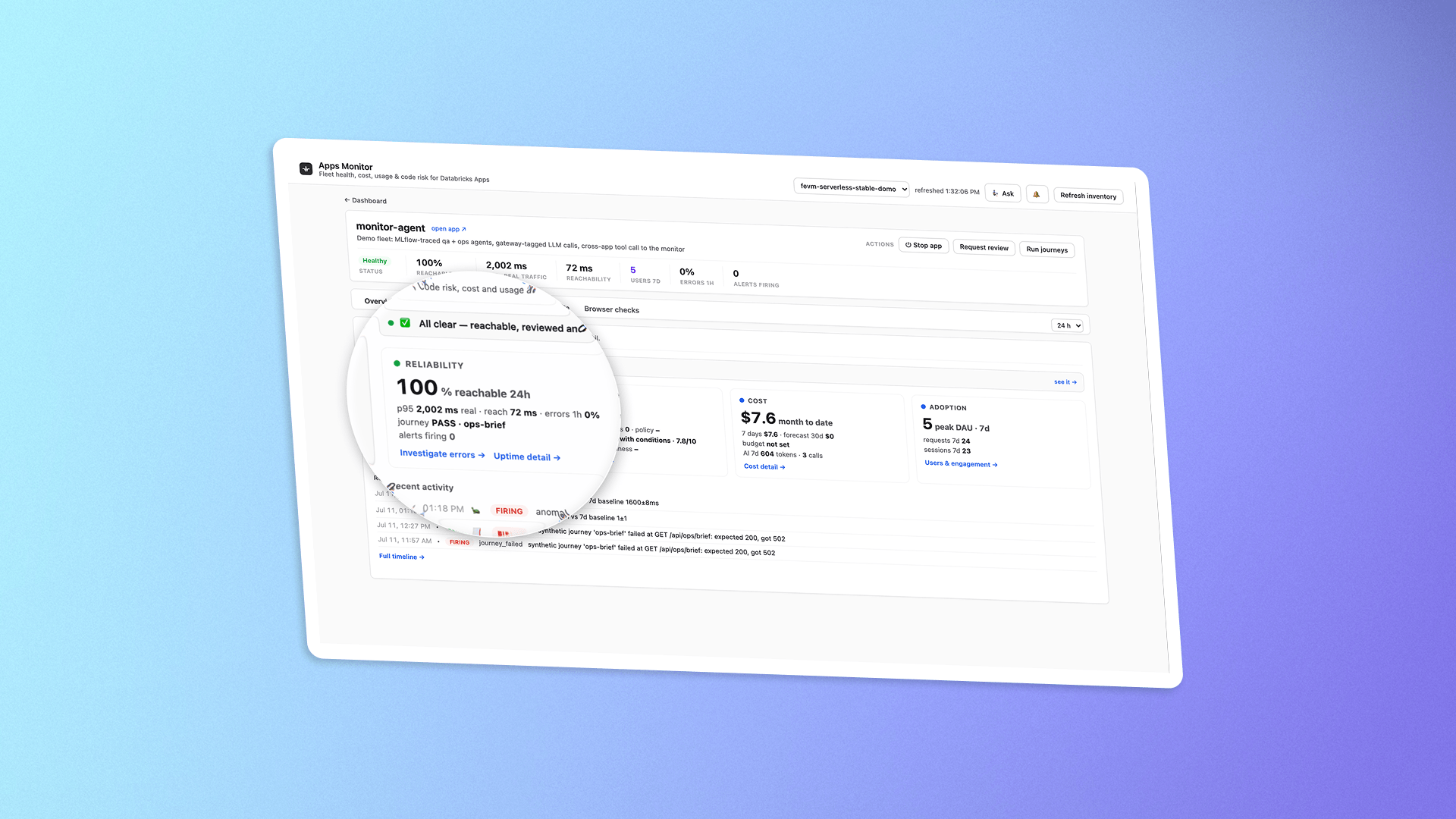 Apps Factory_Cost dashboard per-app drilldown