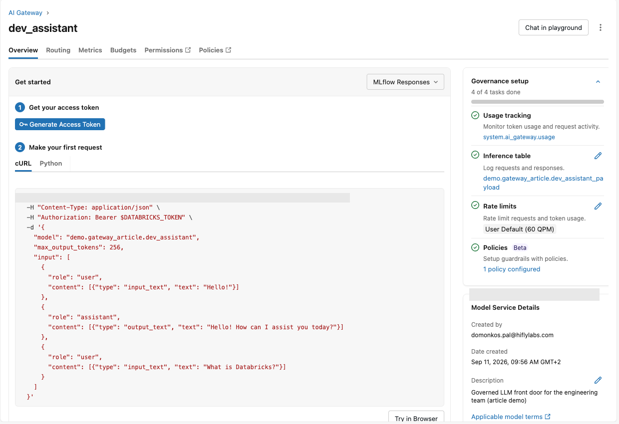 Databricks Unity Catalog for coding agents_governance-setup-shot.png
