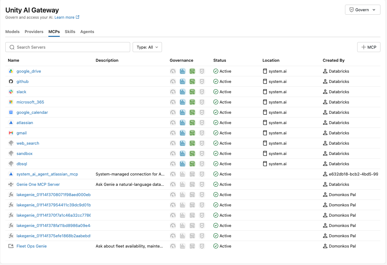 Databricks Unity Catalog for coding agents_managed-mcp-services-shot.png