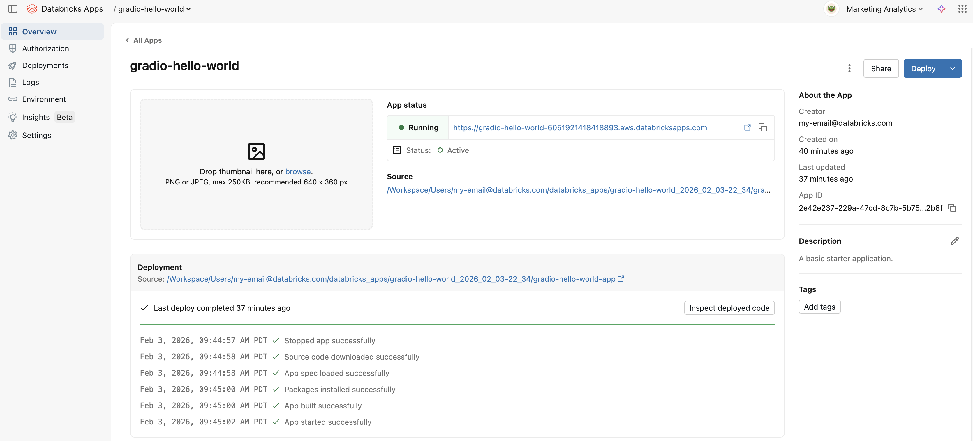 self-service data analytics interfaces_apps example